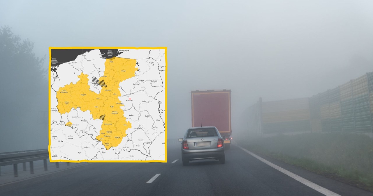 Uwaga kierowcy! Gęsta mgła w wielu rejonach Polski