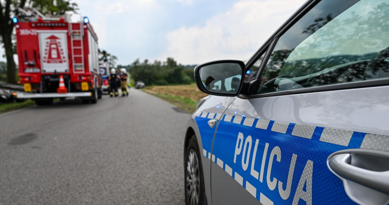 Pościg zakończony uderzeniem w drzewo. Policjant trafił do szpitala
