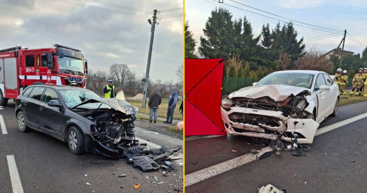 Kierująca audi śmiertelnie potraciła pieszego i zderzyła się z innym pojazdem
