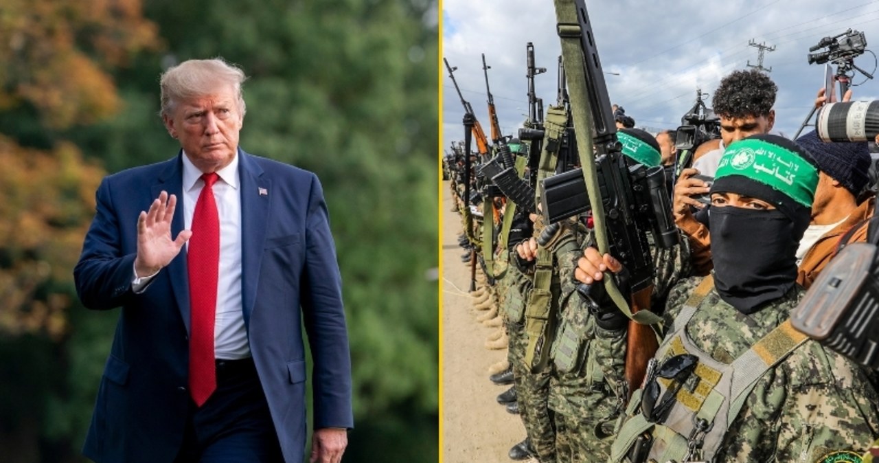 "Nie będę tolerował opóźnienia". Donald Trump znów grozi Hamasowi