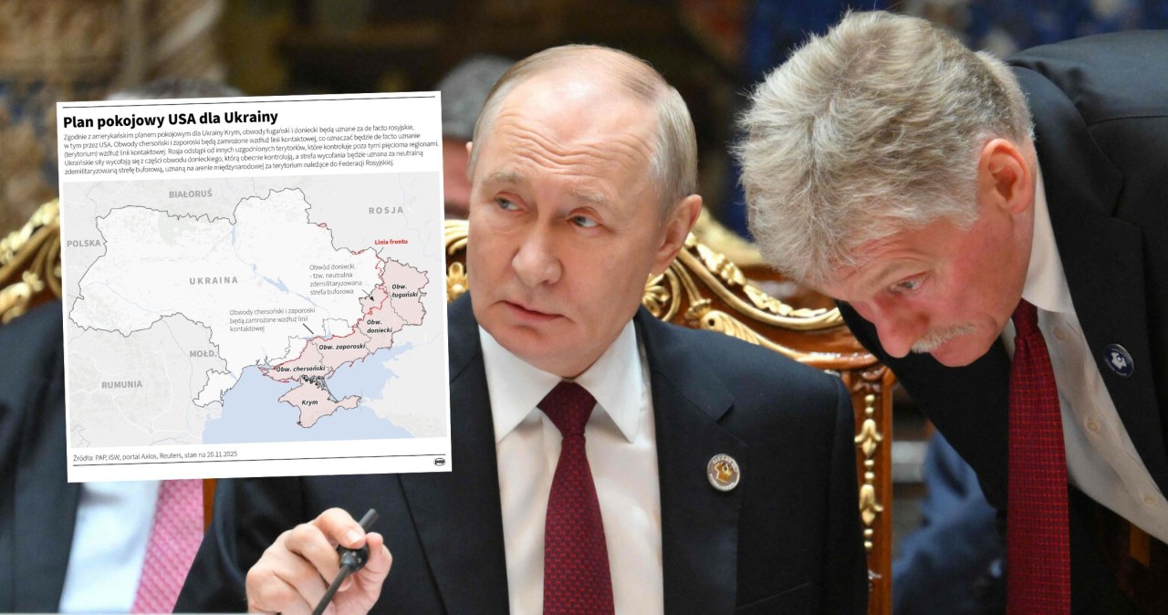 Rosja reaguje na plan pokojowy USA. Wielkie zdziwienie