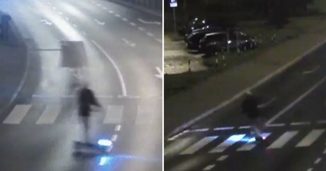 W takim stanie na hulajnodze. Od razu trafił do szpitala