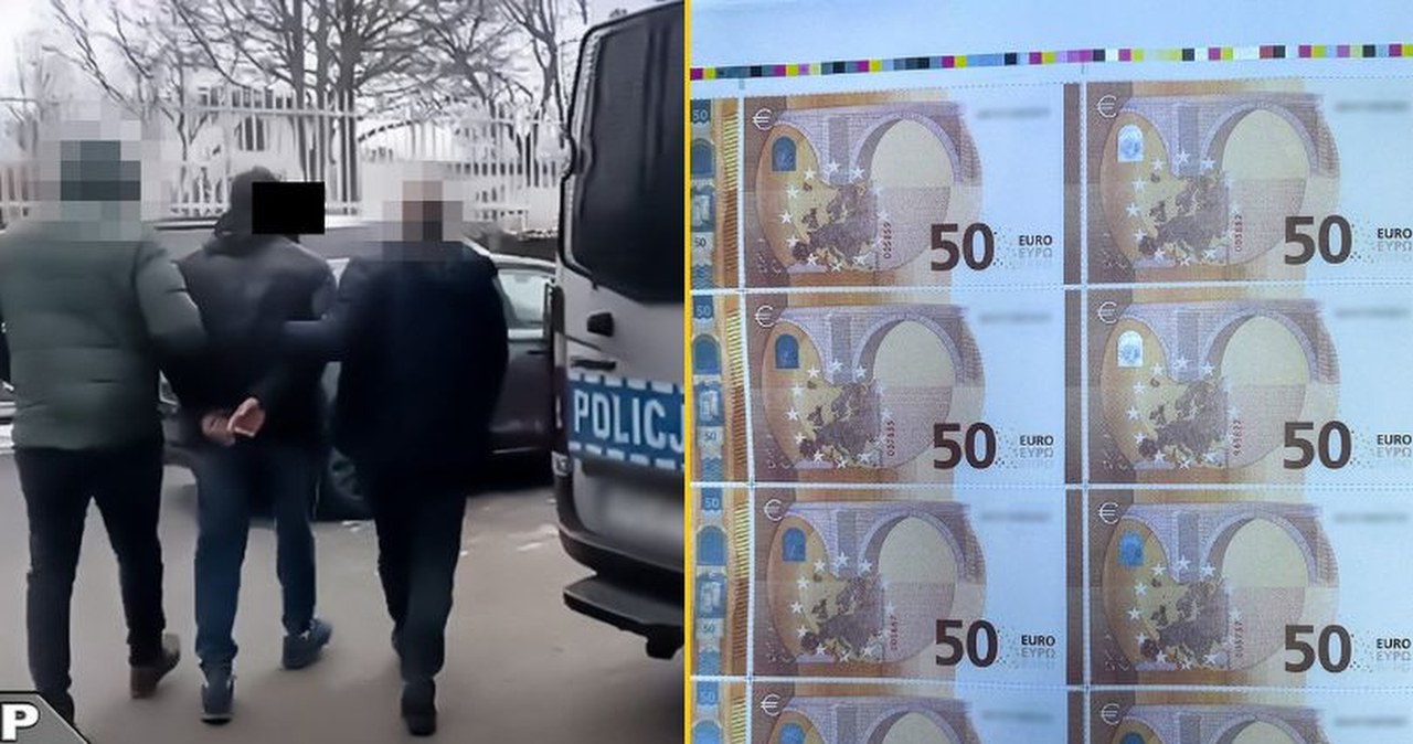 Ponad 13 tysięcy fałszywych euro pod Krakowem. Policja zatrzymała 50-latka