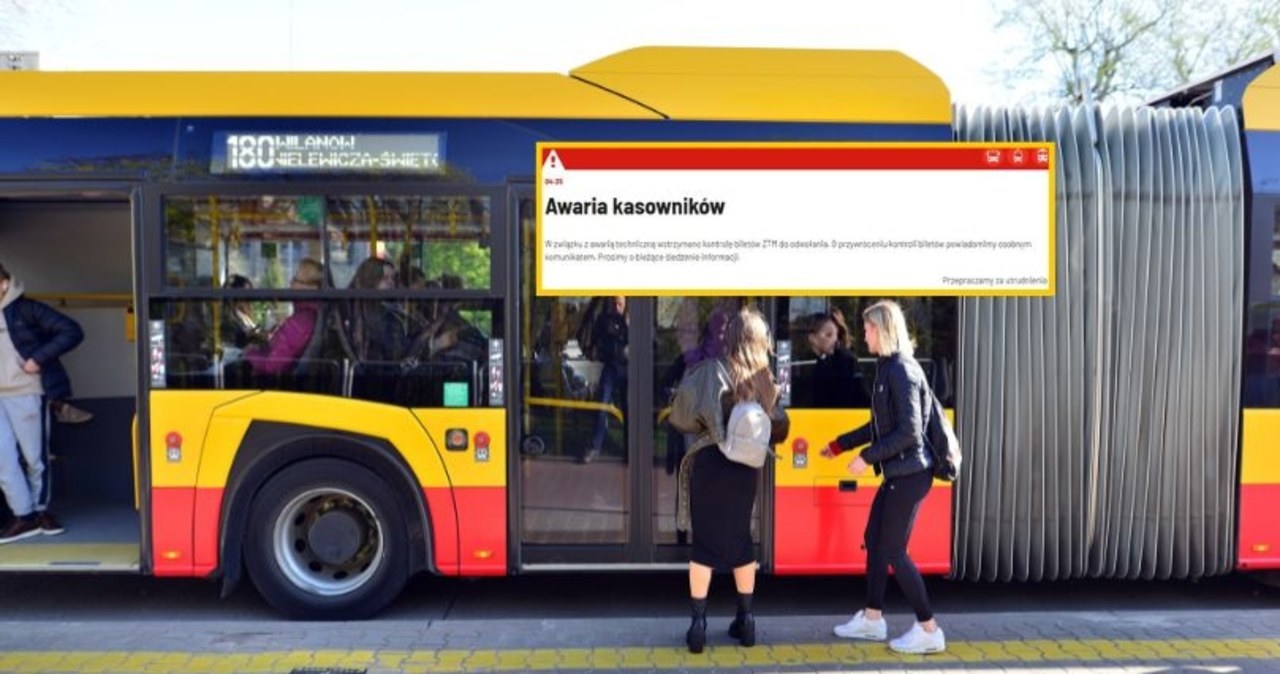 Awaria komunikacji w Warszawie. Jest ważny komunikat dla pasażerów