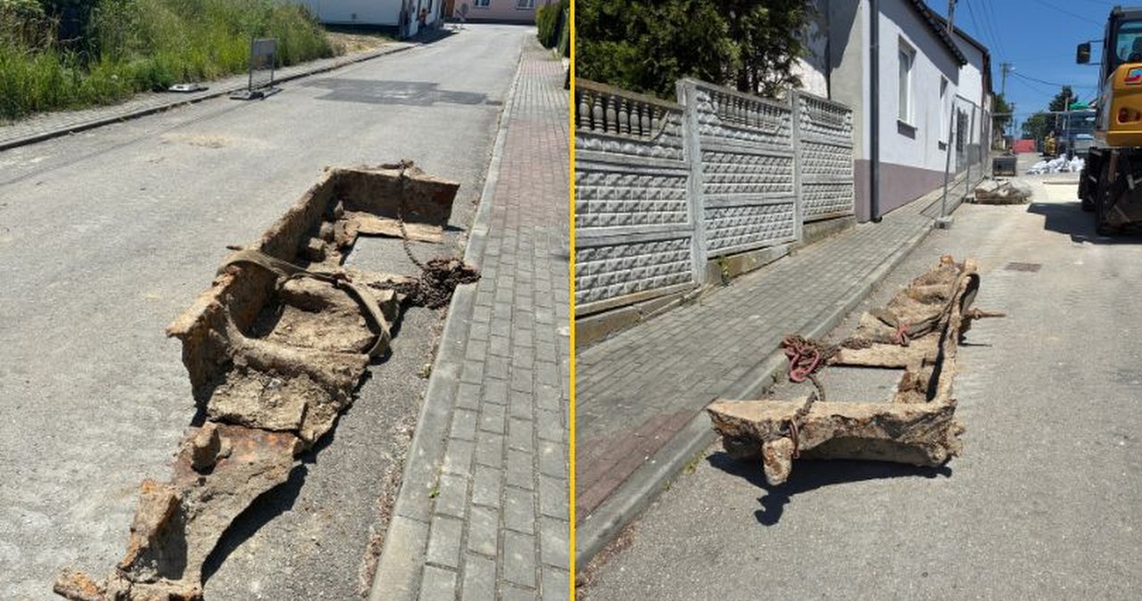 Sensacyjne znalezisko w Małopolsce. Unikat z II wojny światowej leżał głęboko pod ulicą