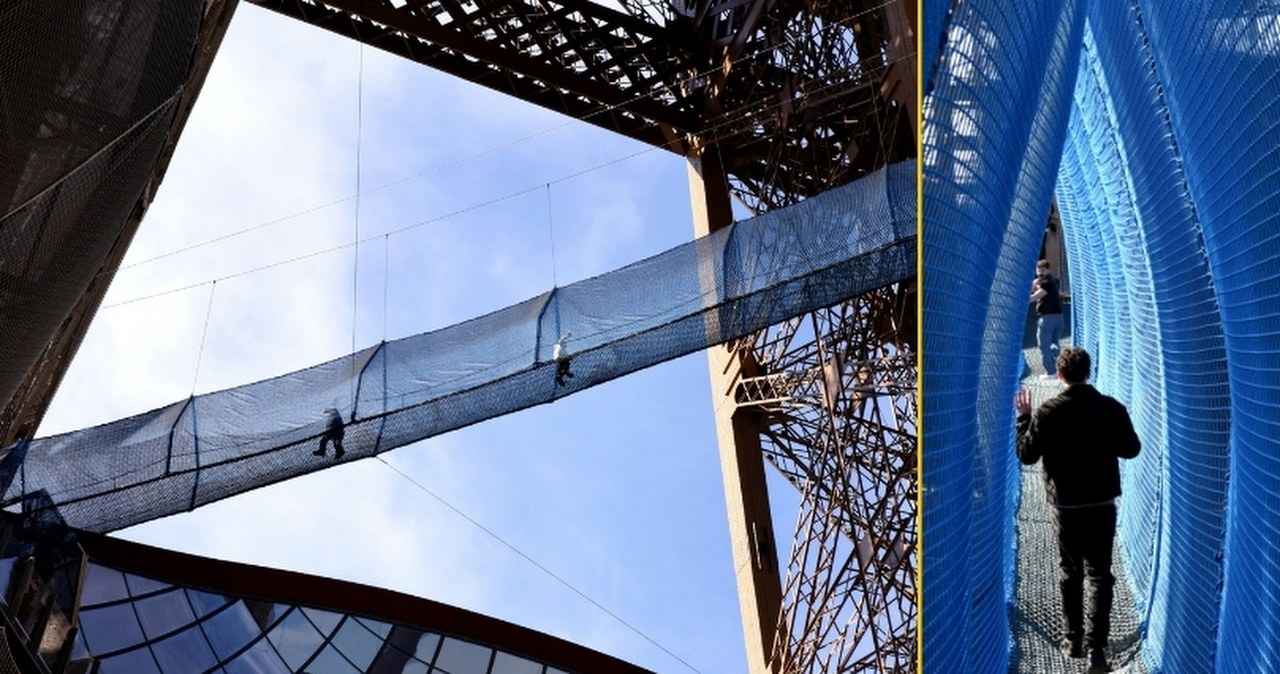 ​Ekstremalna atrakcja wraca na Wieżę Eiffla. Spacer nad przepaścią