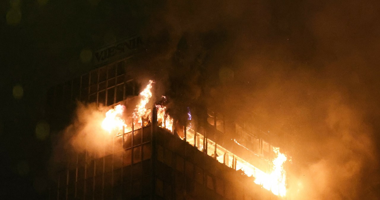 Wieżowiec stanął w ogniu. Dramatyczne sceny