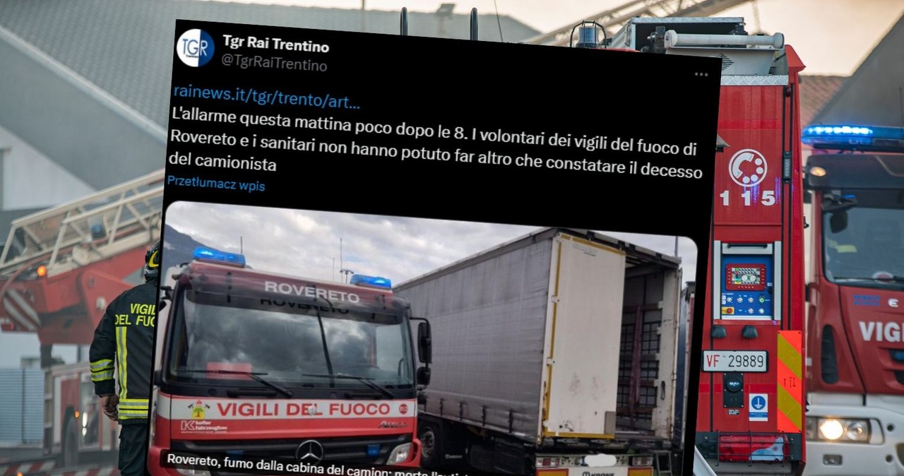 Dramat we Włoszech. Polak znaleziony martwy w ciężarówce