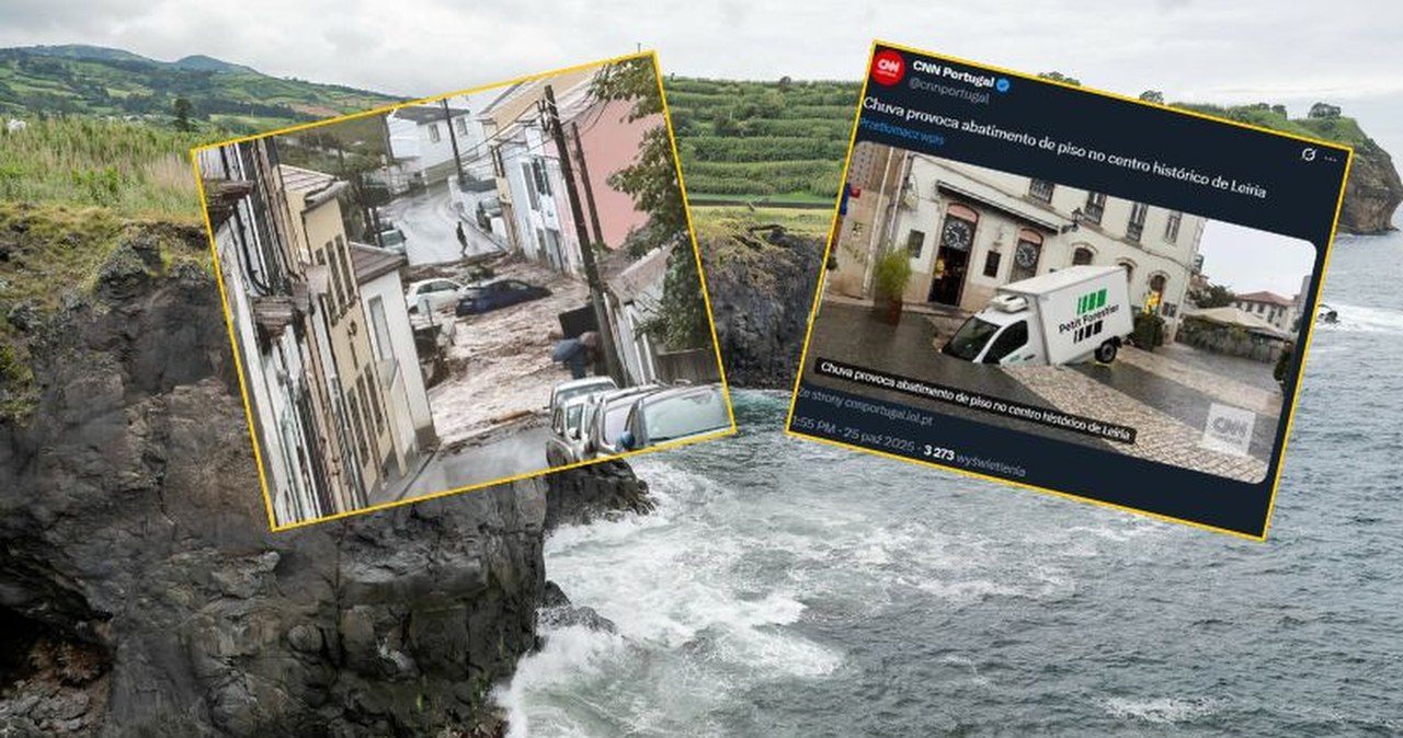 Benjamin szaleje w Portugalii. Ewakuacje, osuwiska i podtopienia