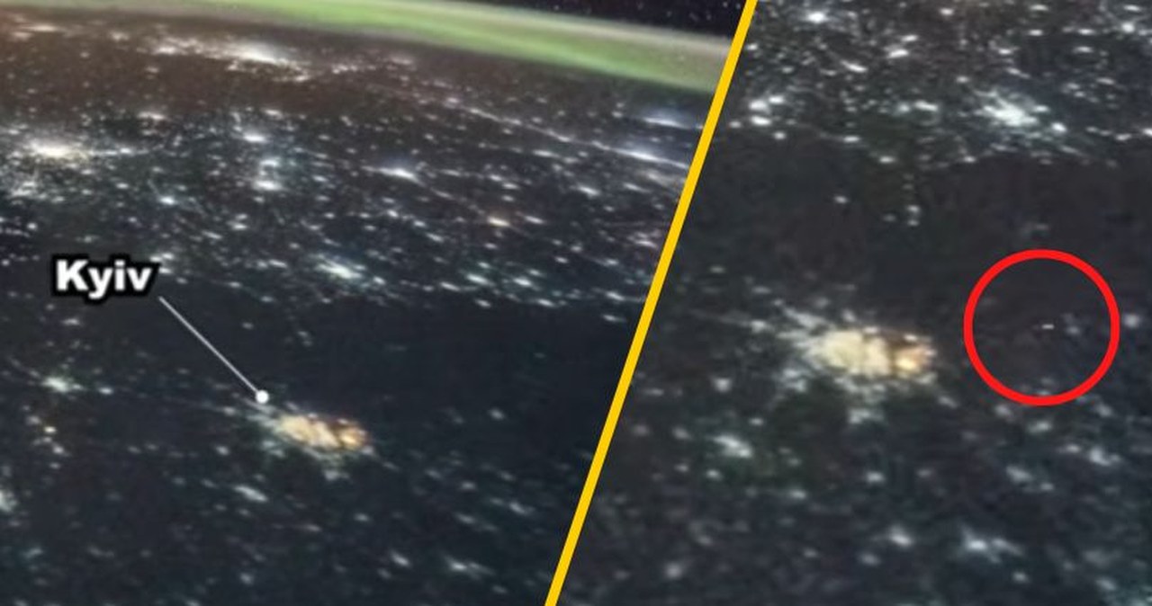 Rosyjski atak na Kijów widziany z kosmosu. Niezwykłe zdjęcia z ISS