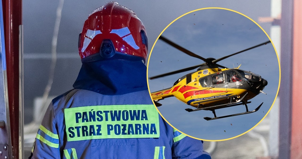 Wybuch pieca w Starachowicach. Kobieta zabrana przez LPR