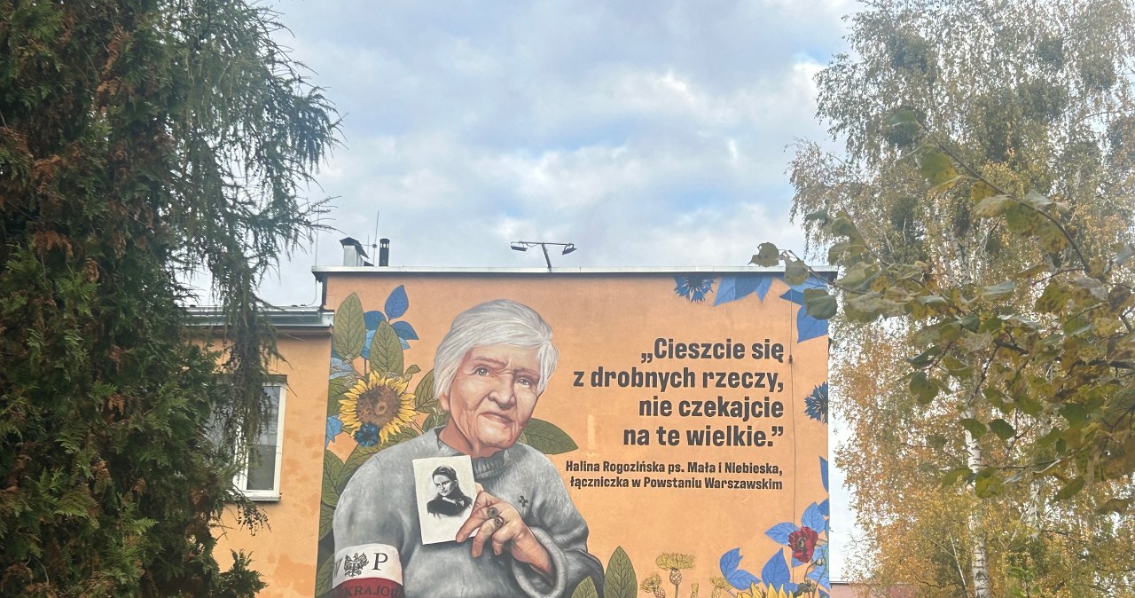 "Cieszcie się z drobnych rzeczy" na nowym muralu w Warszawie