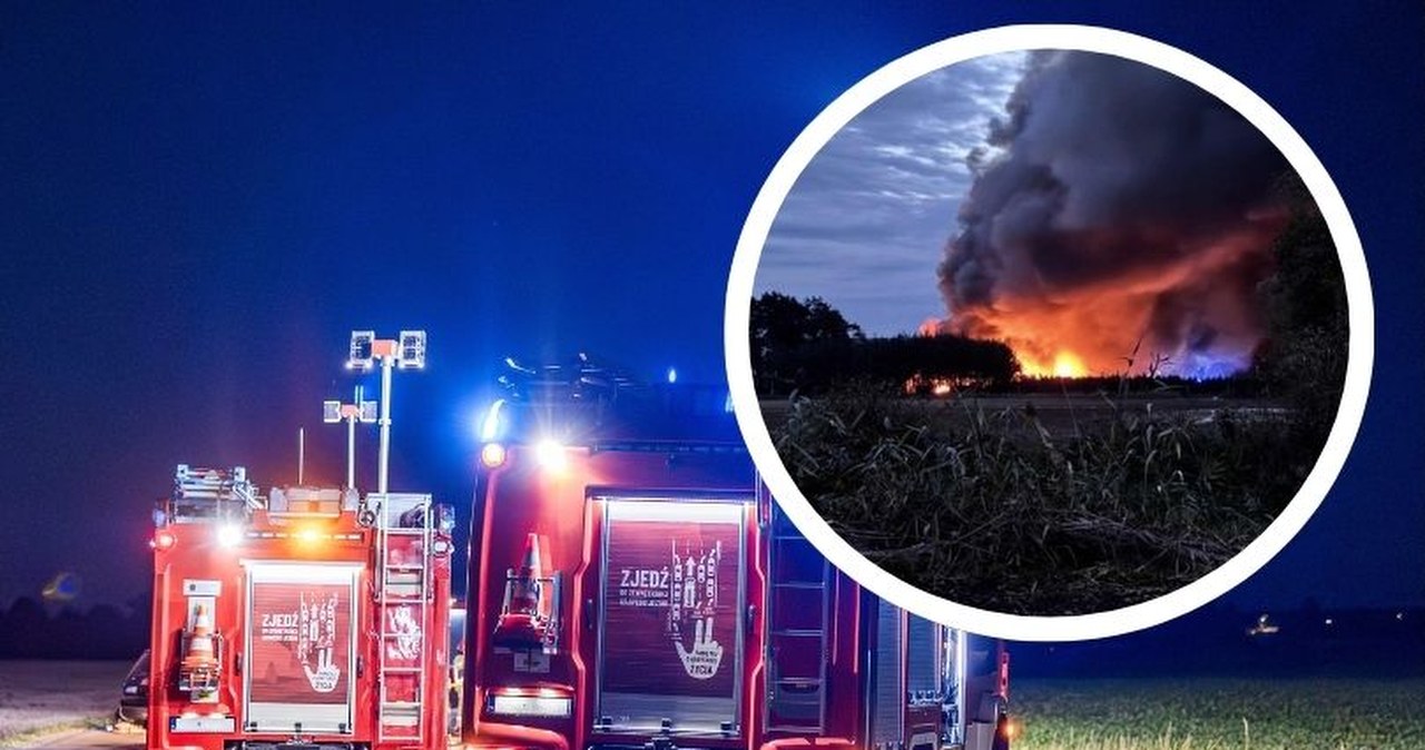 ​Ogromny pożar kurnika w Fałkowicach. W środku 200 tys. zwierząt