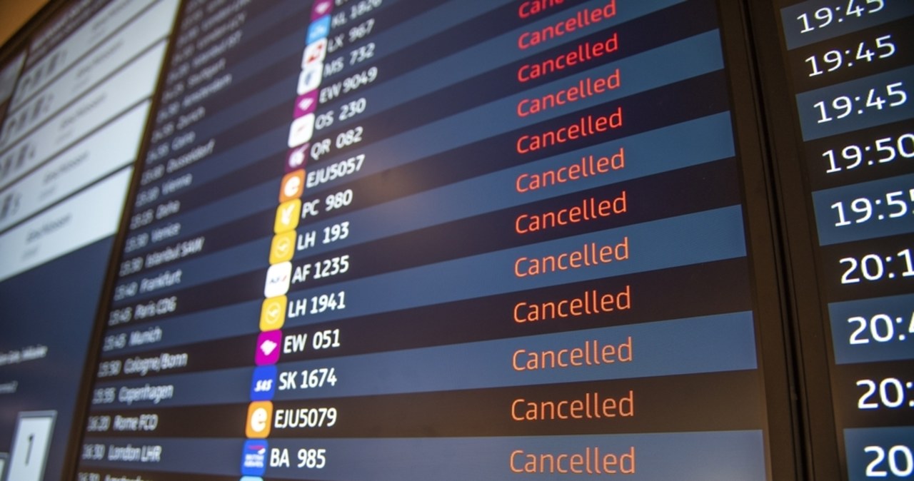 Paraliż europejskich lotnisk. W Brukseli odwołano połowę lotów