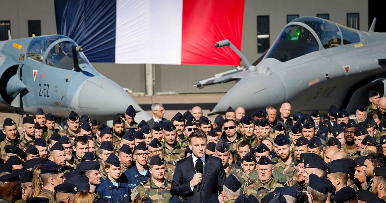 Macron mobilizuje siły do ochrony polskiej przestrzeni powietrznej