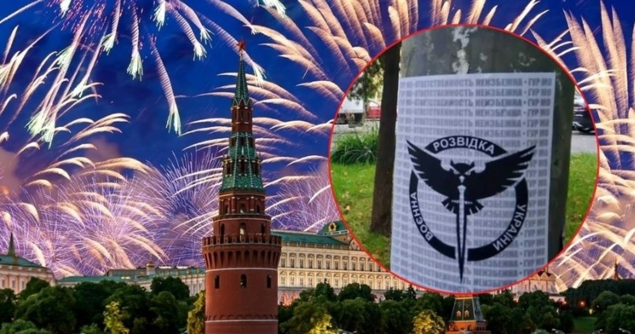 Moskwa "ozdobiona" przez Ukraińców. Specjalne pozdrowienia "wkrótce"