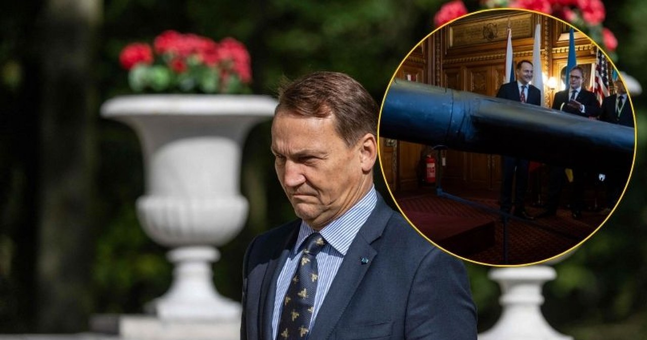 Sikorski w brytyjskim parlamencie pokazał drona, którym Rosja nęka Ukrainę