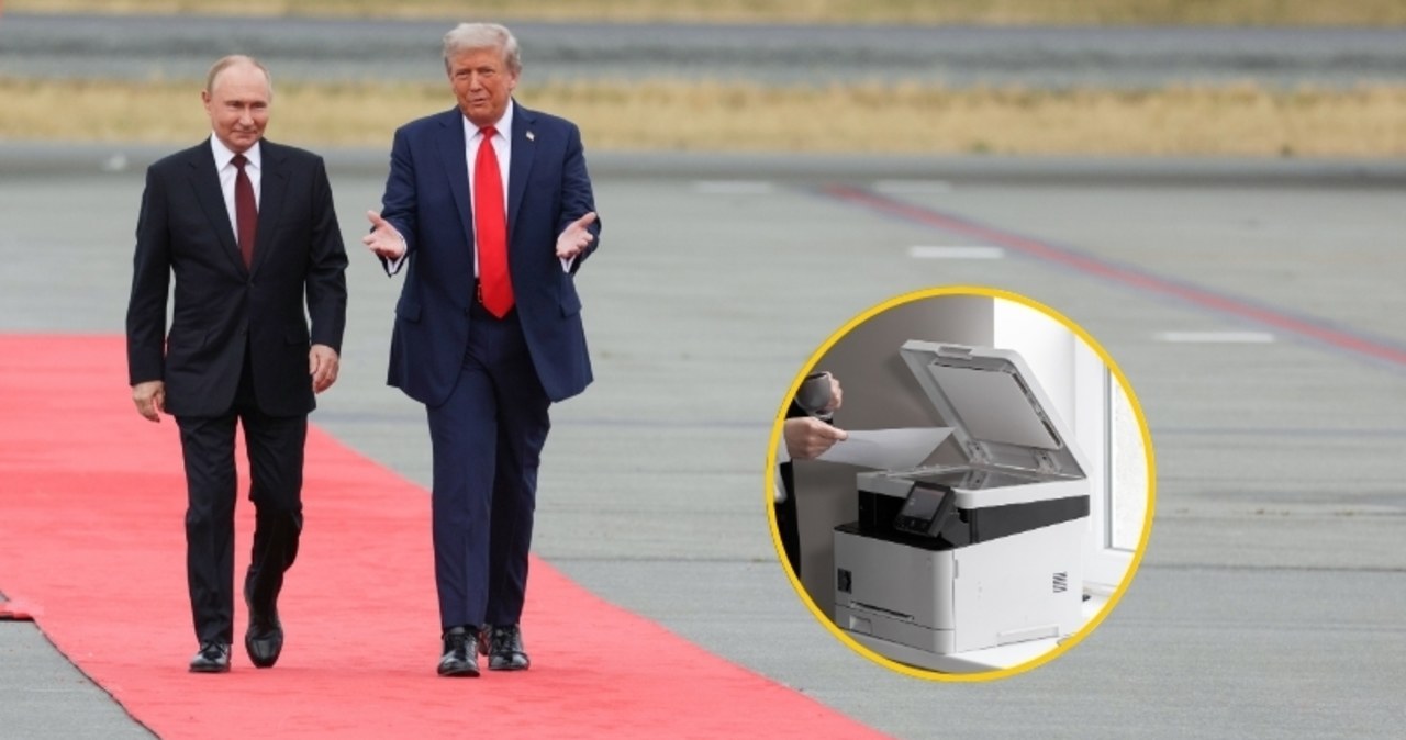 Na lunch miał być filet mignon. Szczegóły spotkania Trump-Putin znalezione w hotelowej drukarce