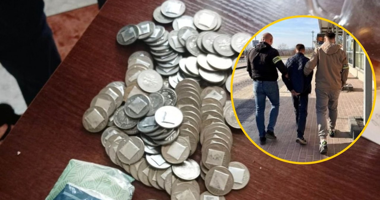 Przespał denominację? Zuchwały oszust przerabiał stare monety
