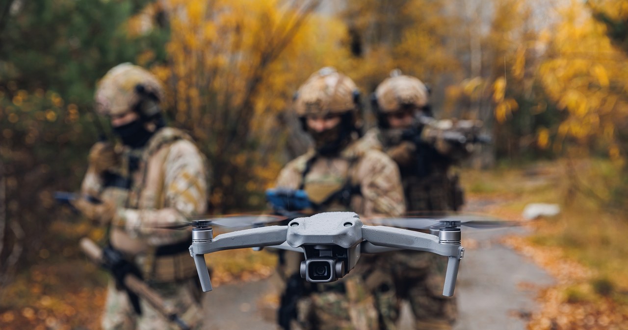 Dron znaleziony w Łódzkiem. To prawie 300 km od granicy