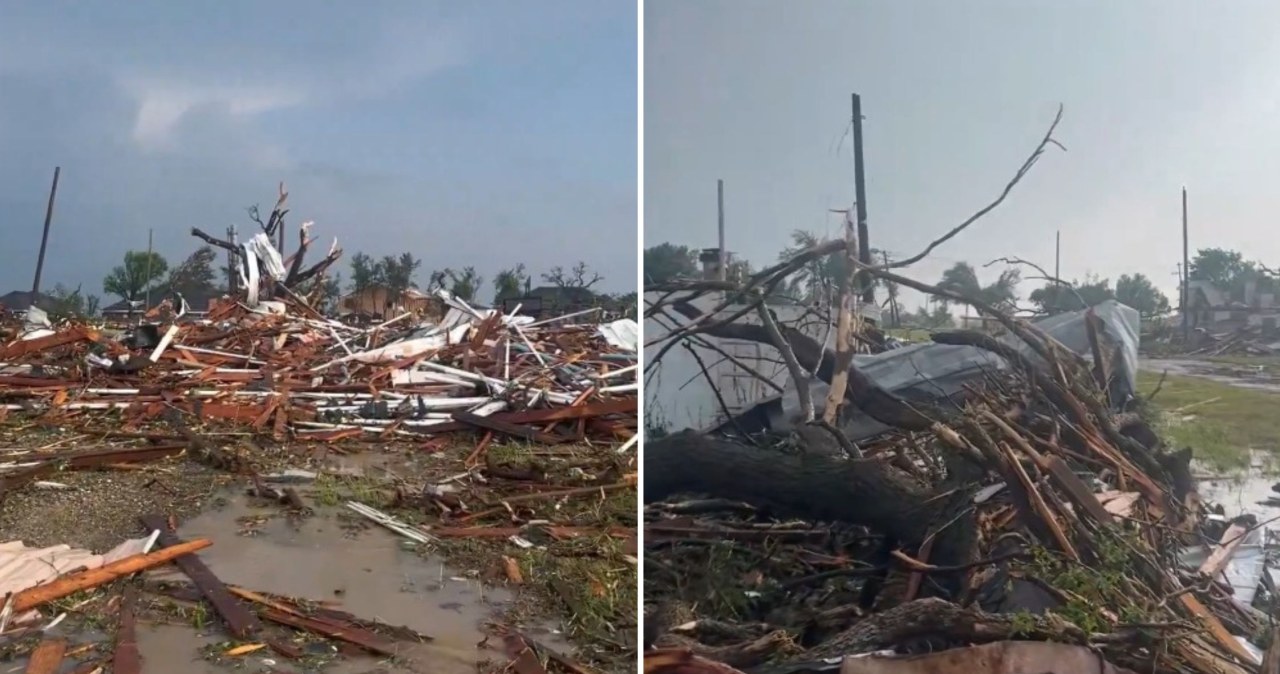 Grad wielkości grejpfrutów, zniszczone domy i ranni. Tornado uderzyło w Mineral Wells w Teksasie