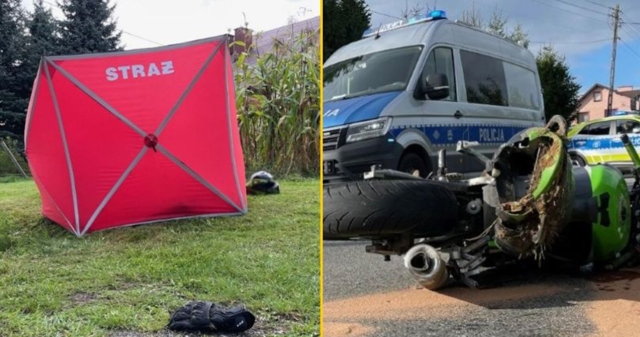 Tragedia w Małopolsce. Nie żyje 25-letni motocyklista