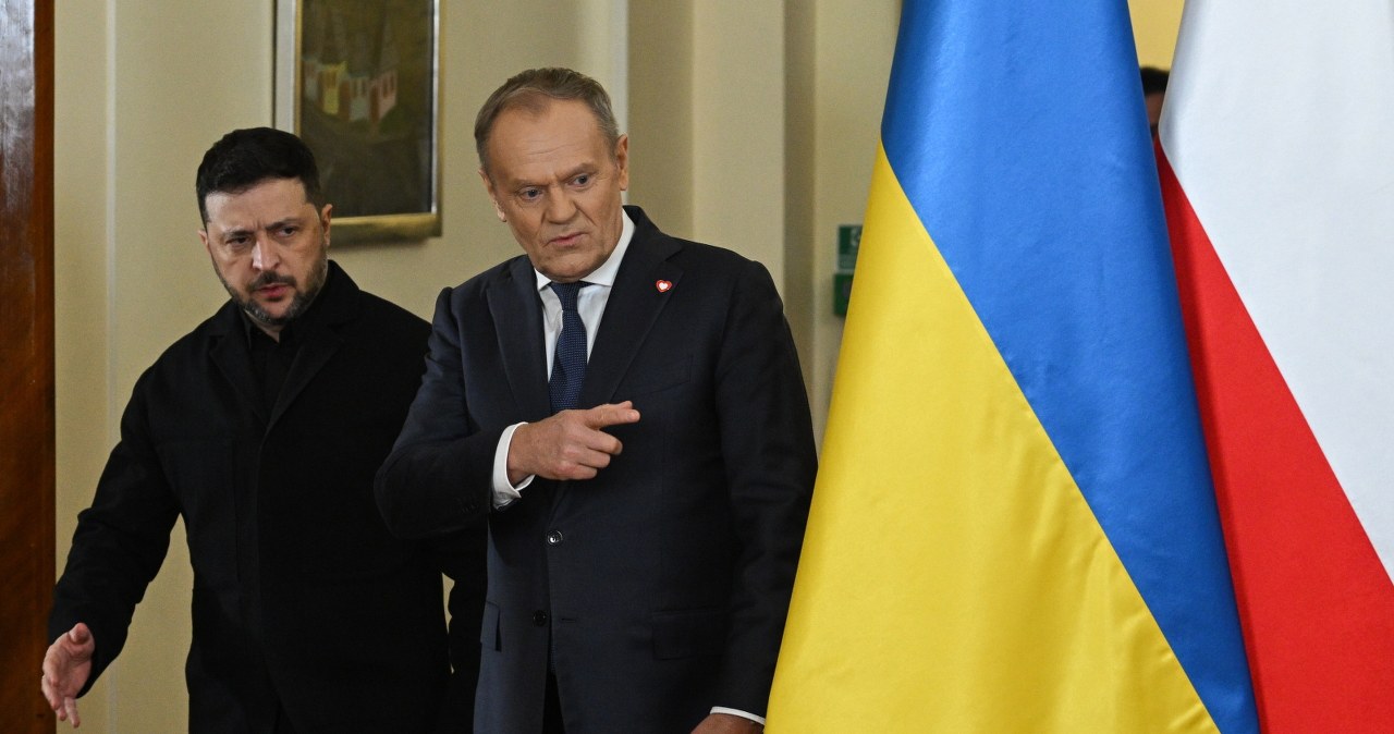 Wołodymyr Zełenski u Donalda Tuska. "Jesteś bohaterem"