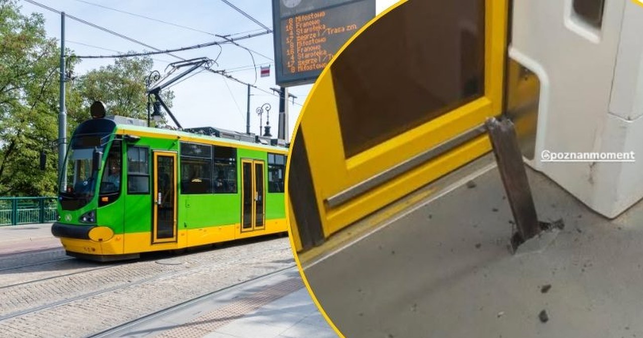 Element torowiska przebił podłogę tramwaju. Niebezpieczna sytuacja w Poznaniu