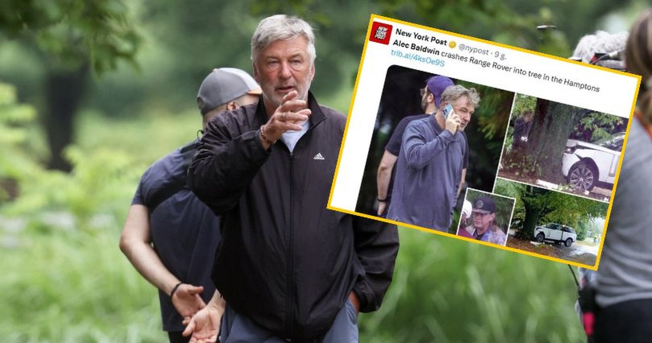 Alec Baldwin miał wypadek samochodowy. "Śmieciarka wielkości wieloryba"