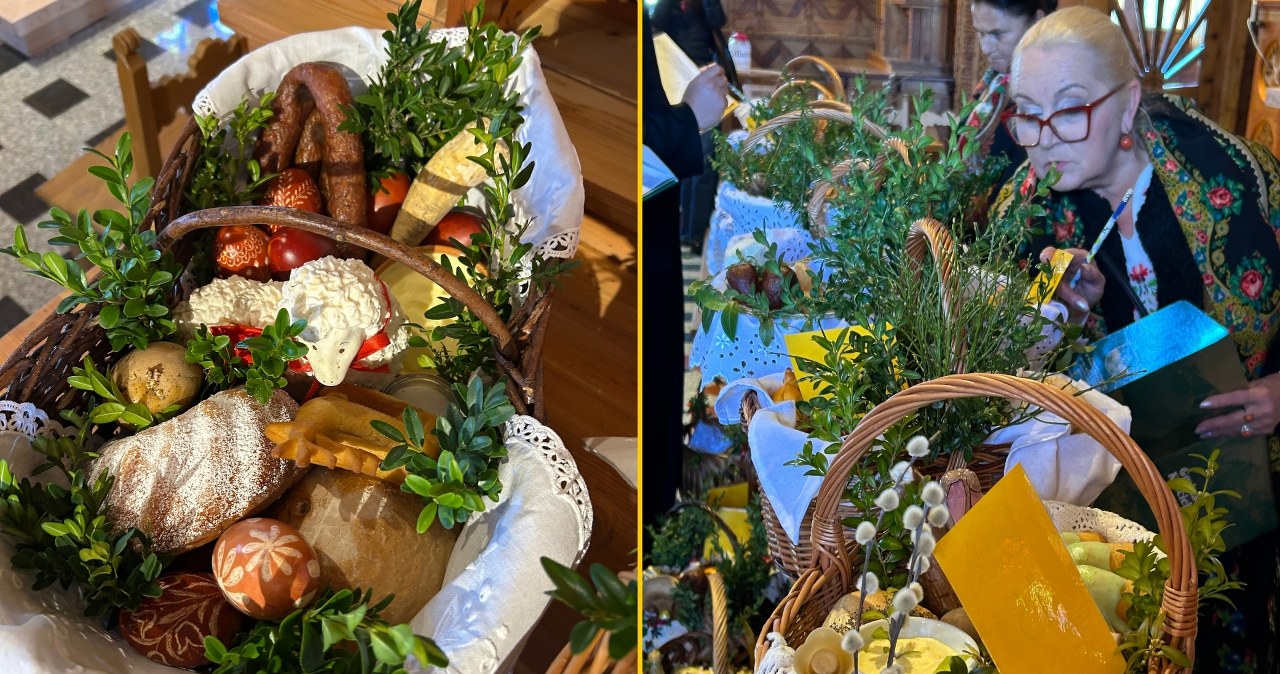 ​Tradycyjny koszyczek wielkanocny na Podhalu. W Kościelisku wybrano najpiękniejszy