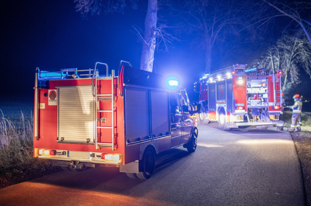 Pożar altany na terenie ogródków działkowych. Znaleziono dwa zwęglone ciała