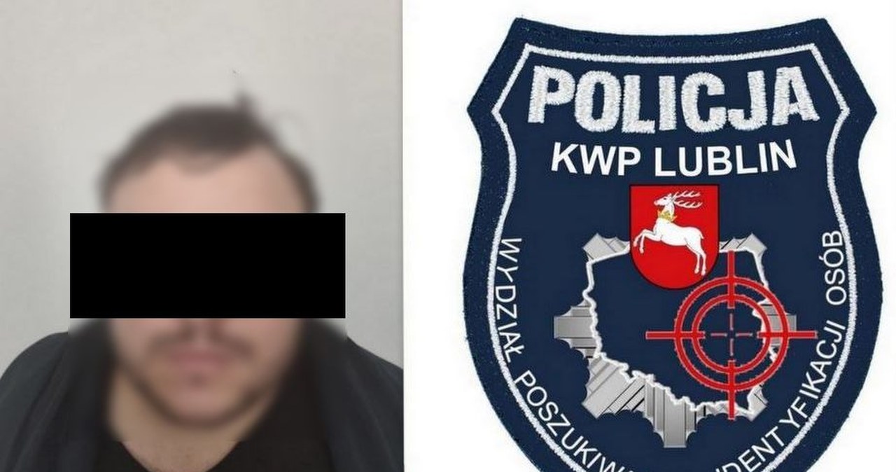 Był poszukiwany 4 listami gończymi. Jest już w rękach lubelskich 'łowców głów"