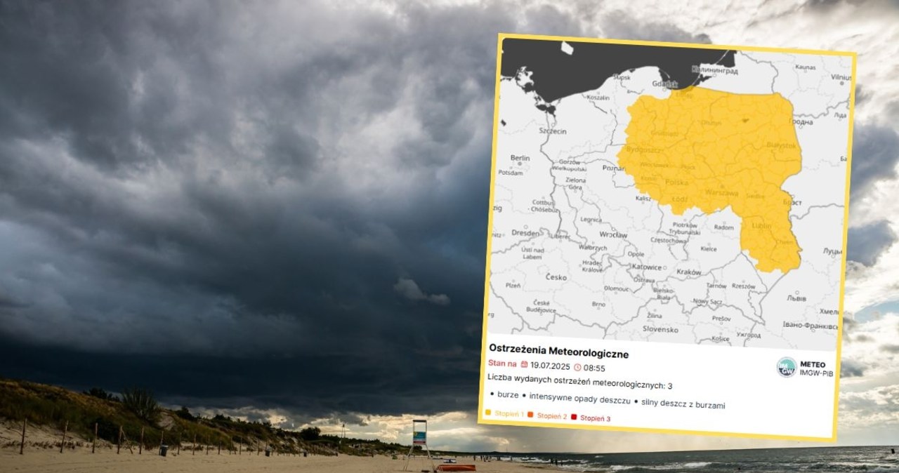 Nadciągają gwałtowne burze. Ostrzeżenia dla 8 województw