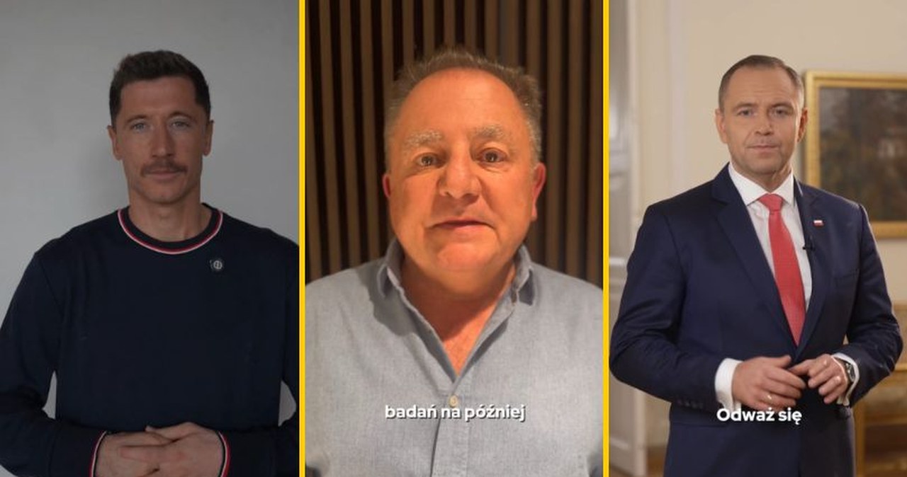 Lewandowski, Makłowicz i Nawrocki w jednym spocie. Apelują do mężczyzn