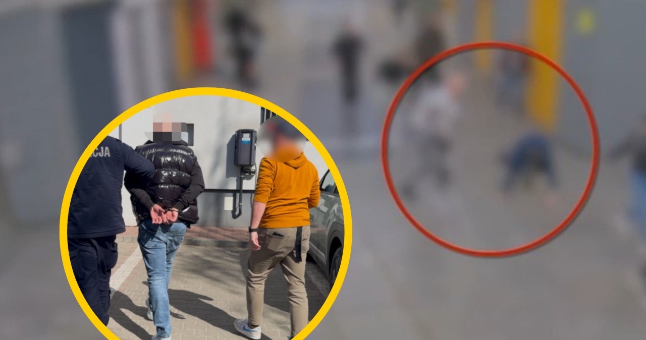 Uderzył w tył głowy, a potem kopał leżącego. Brutalny atak na stacji metra