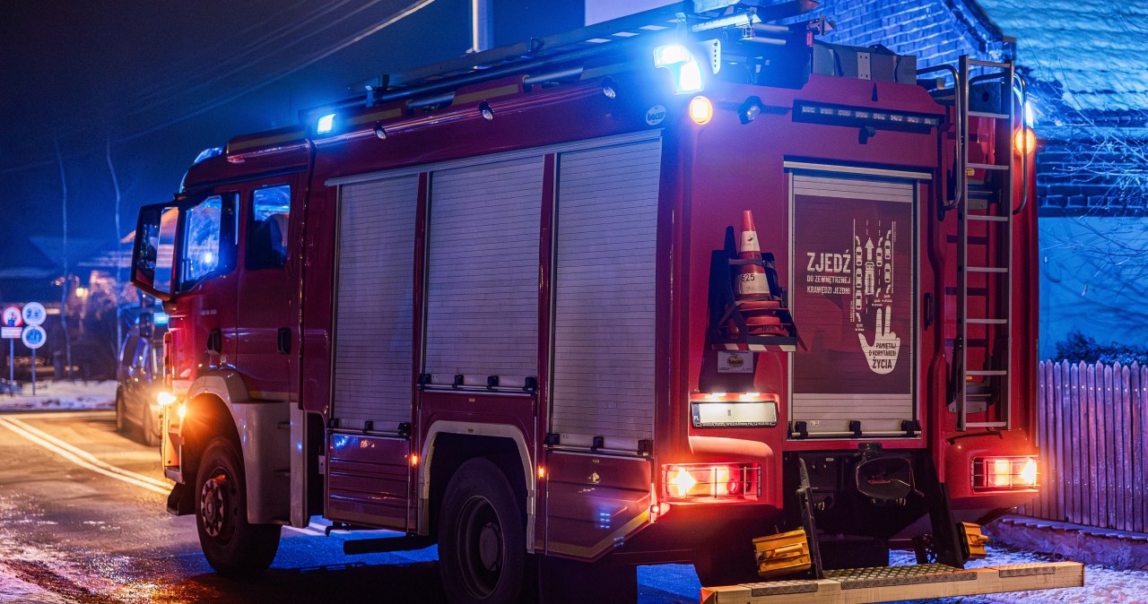 Nocny pożar w Gliwicach. Kilkugodzinna akcja strażaków