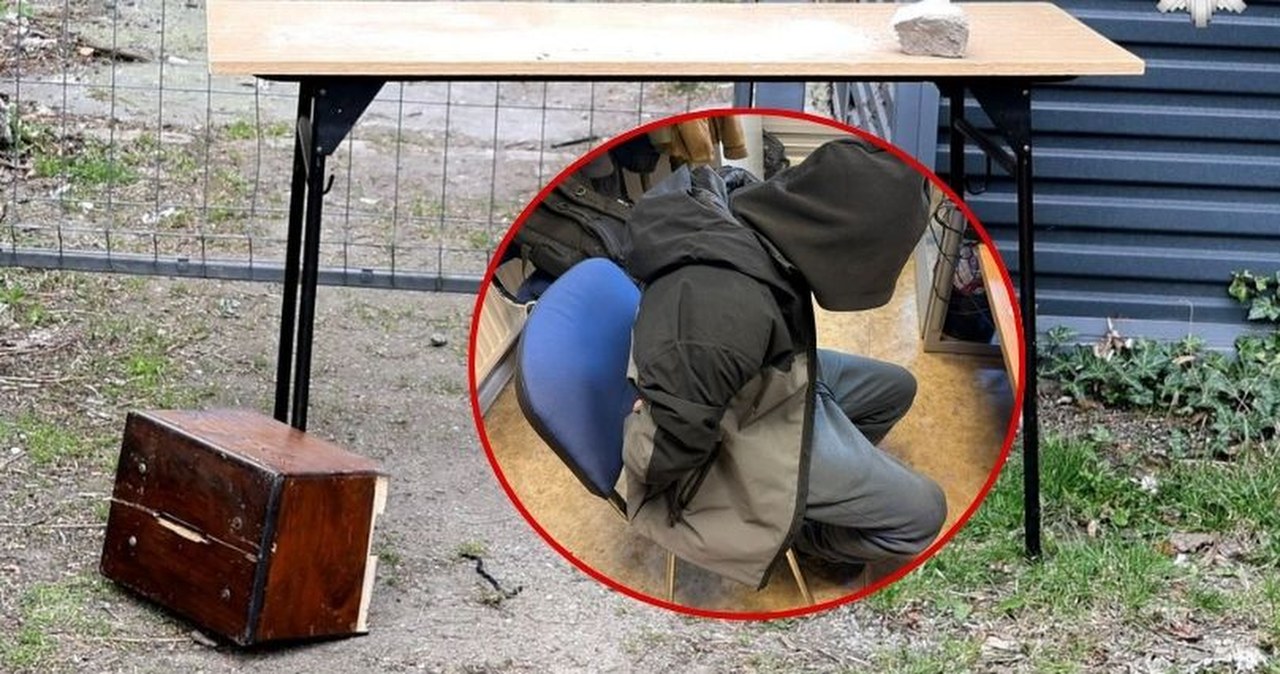 Ukradł skarbonkę z kościoła razem ze stołem. Wszystko uchwyciła kamera monitoringu