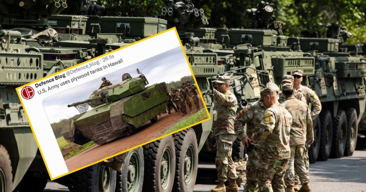 Czołgi ze sklejki na manewrach USA