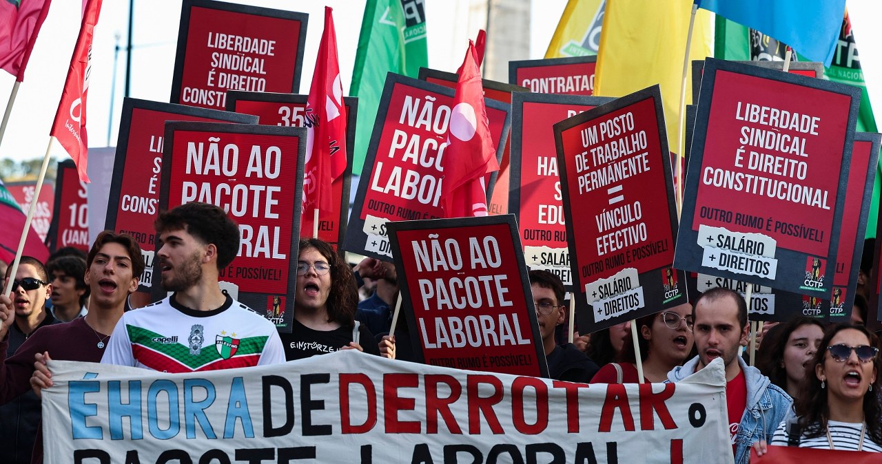 ​"Nie" dla zmian w kodeksie pracy. Portugalczycy wyszli na ulice Lizbony