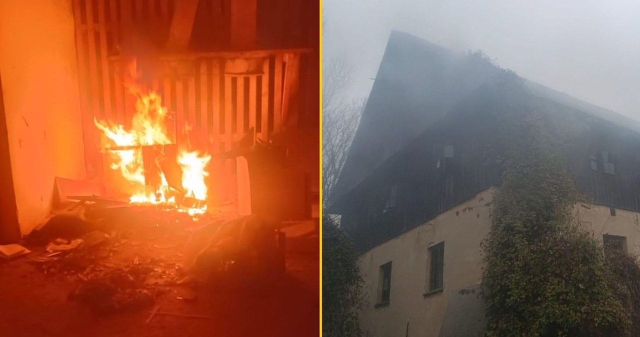 Policjanci i strażacy ratowali złodzieja. Kradzież poszła nie po jego myśli