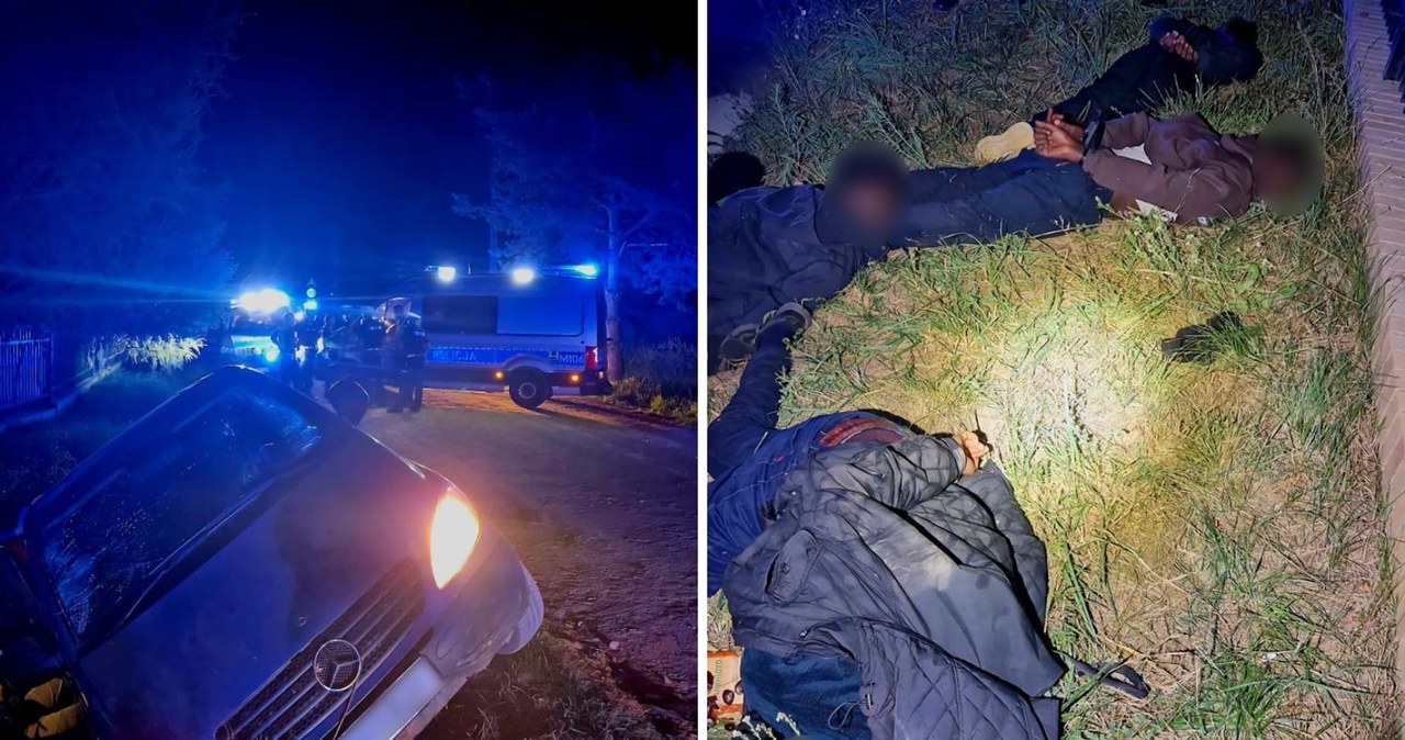 Migranci i przemytnik zatrzymani po szaleńczym pościgu. Zobacz nagranie