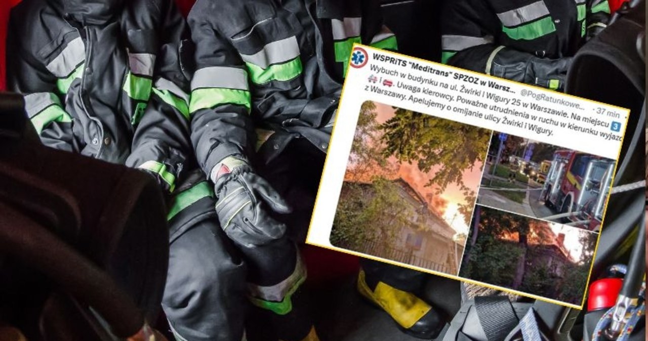 Pożar na warszawskiej Ochocie. Świadkowie informują o wybuchu