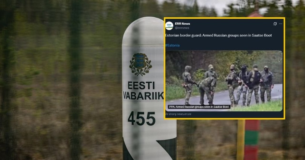 Uzbrojona rosyjska grupa na granicy. Estonia zamknęła przejście