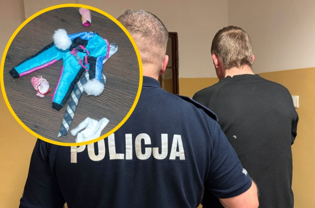 Włamał się do domu, by ukraść bieliznę i ubranka dla lalek. Przy okazji skusił się na alkohol
