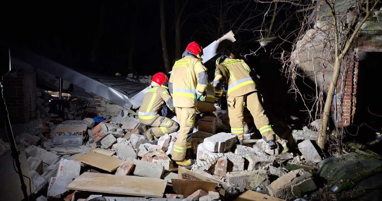 Katastrofa budowlana w Łódzkiem. Służby odgruzowały teren