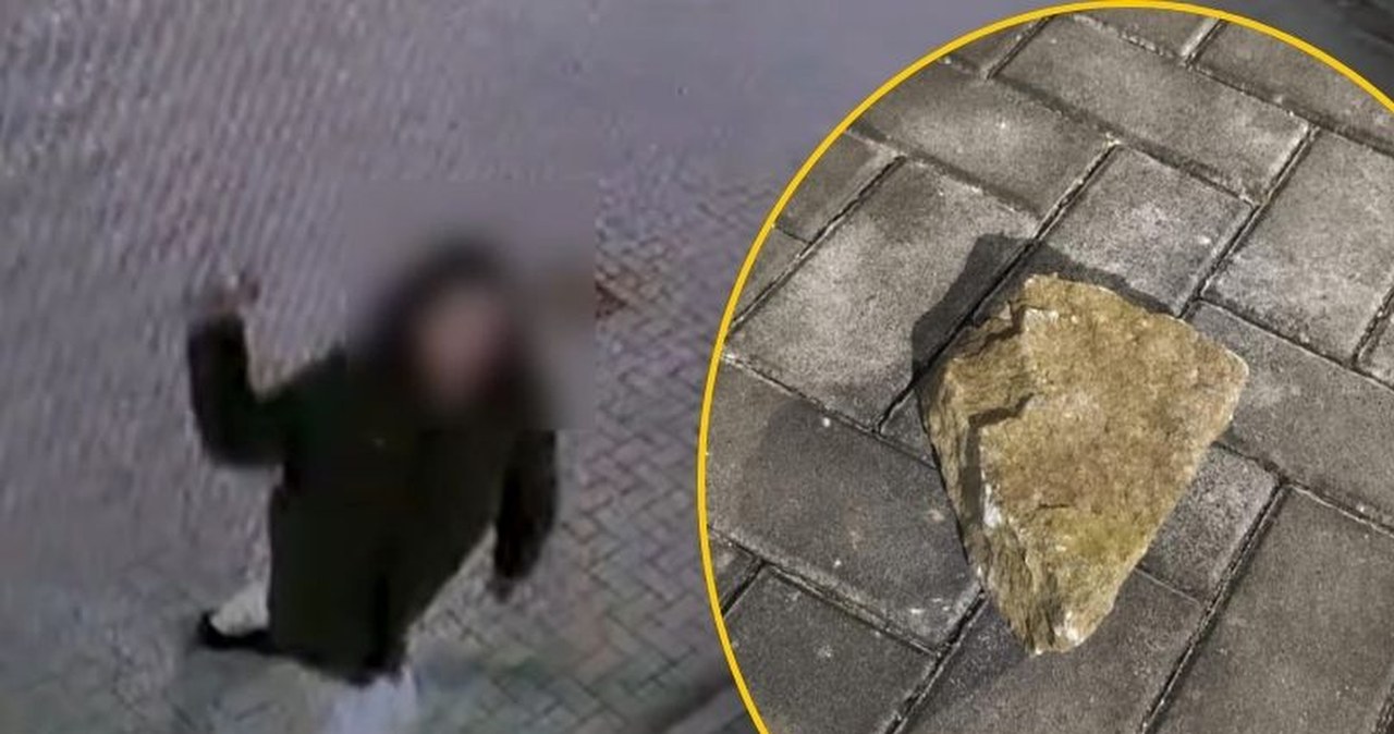 Chwycił za kamień, znieważył policjantkę. Twierdzi, że nic nie pamięta