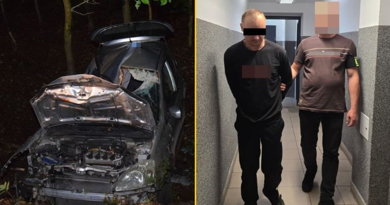 Spowodował śmiertelny wypadek i uciekł. Ukrywał się w lesie