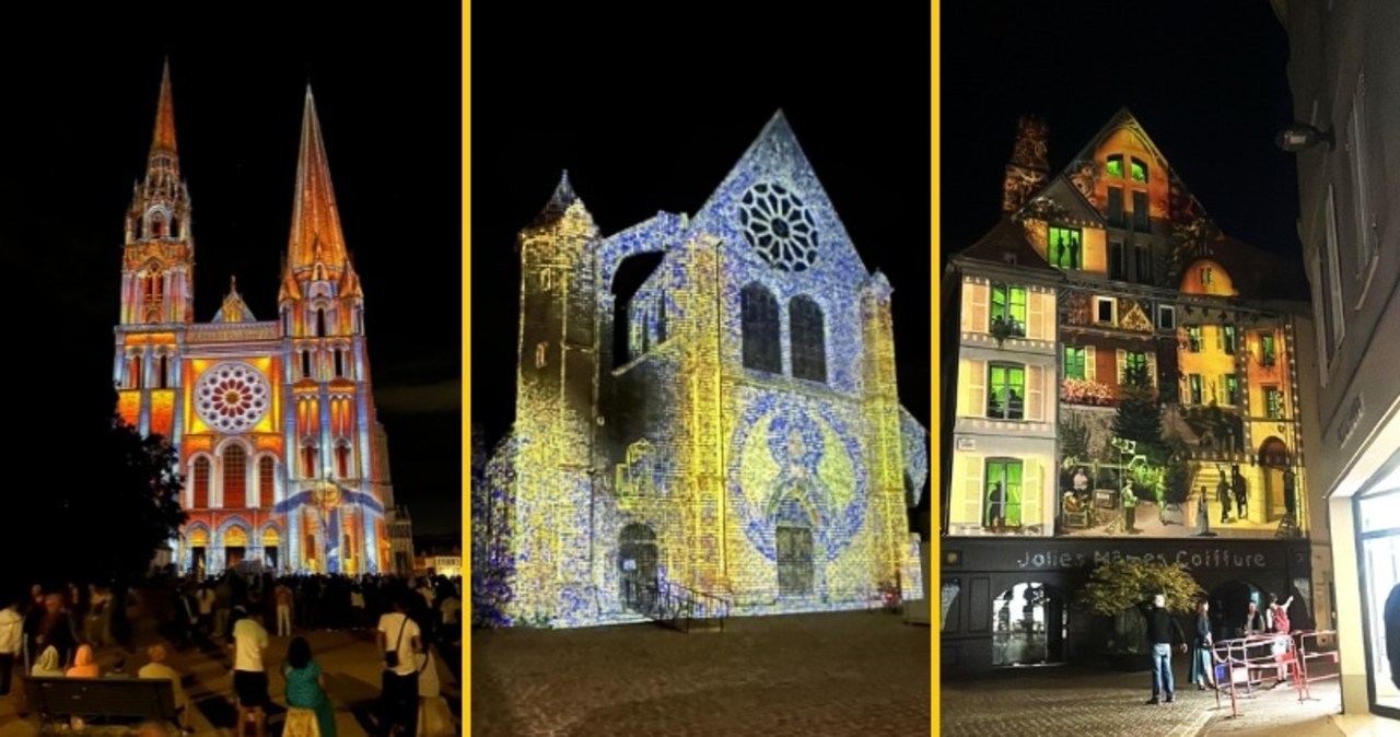 Odkryj miasto tysiąca iluminacji! Chartres zaprasza po zmroku