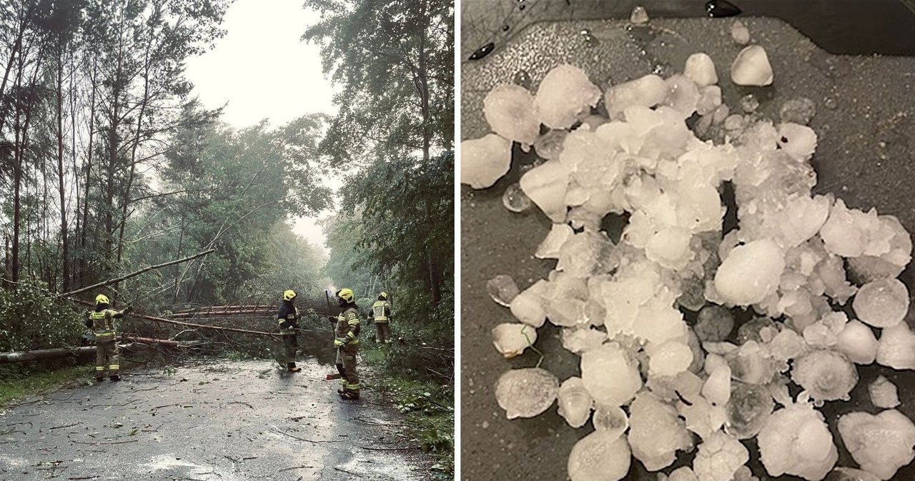Potężne burze nad Polską. Uszkodzony dach bazyliki, opóźnione loty