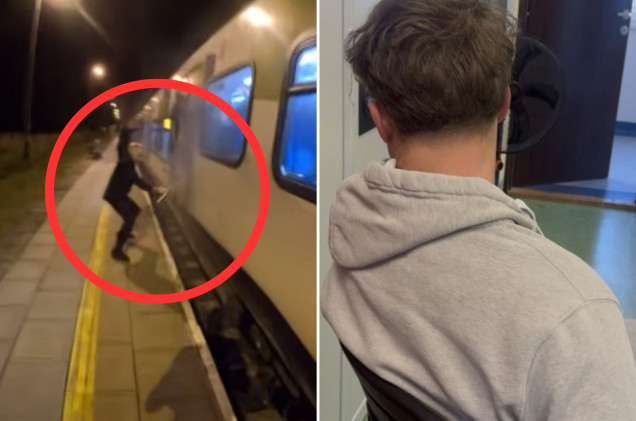 Zatrzymali pociąg w środku nocy i pomalowali go sprayem. Popełnili jeden błąd